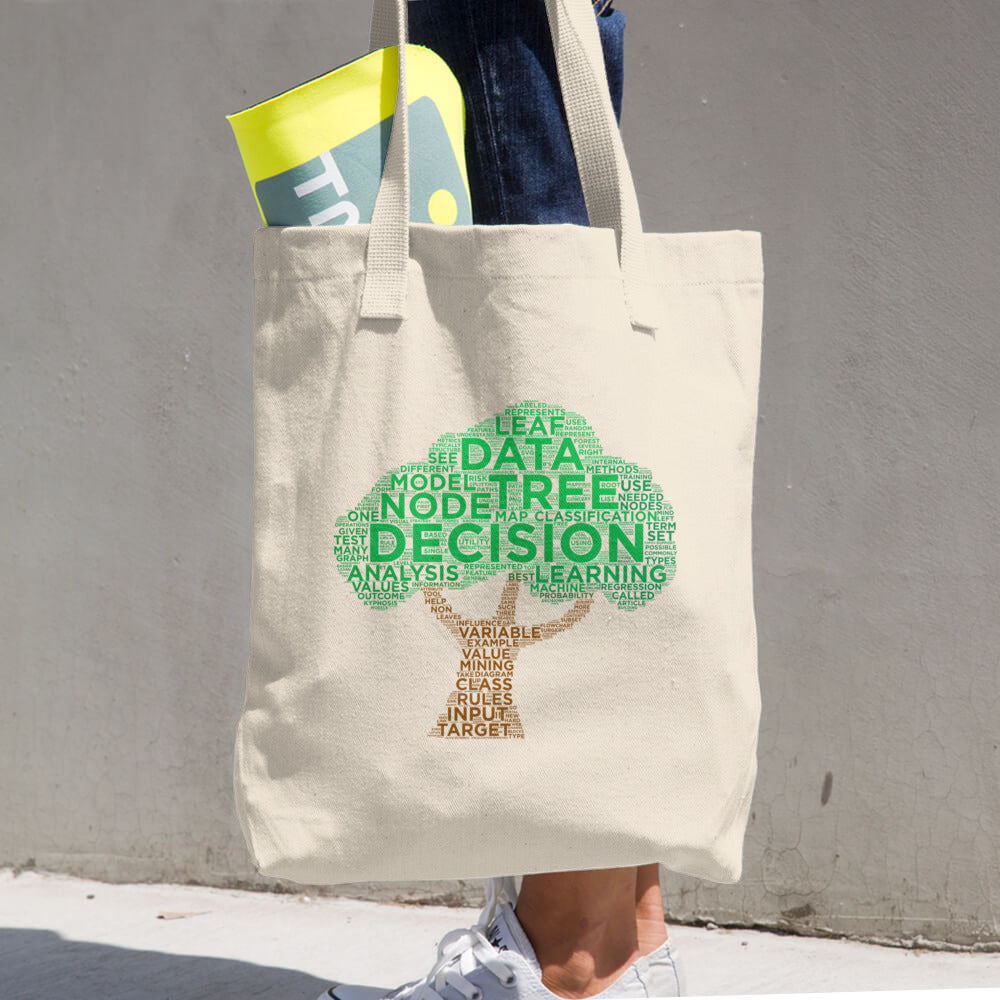 Decision Tree Cotton Tote Bag