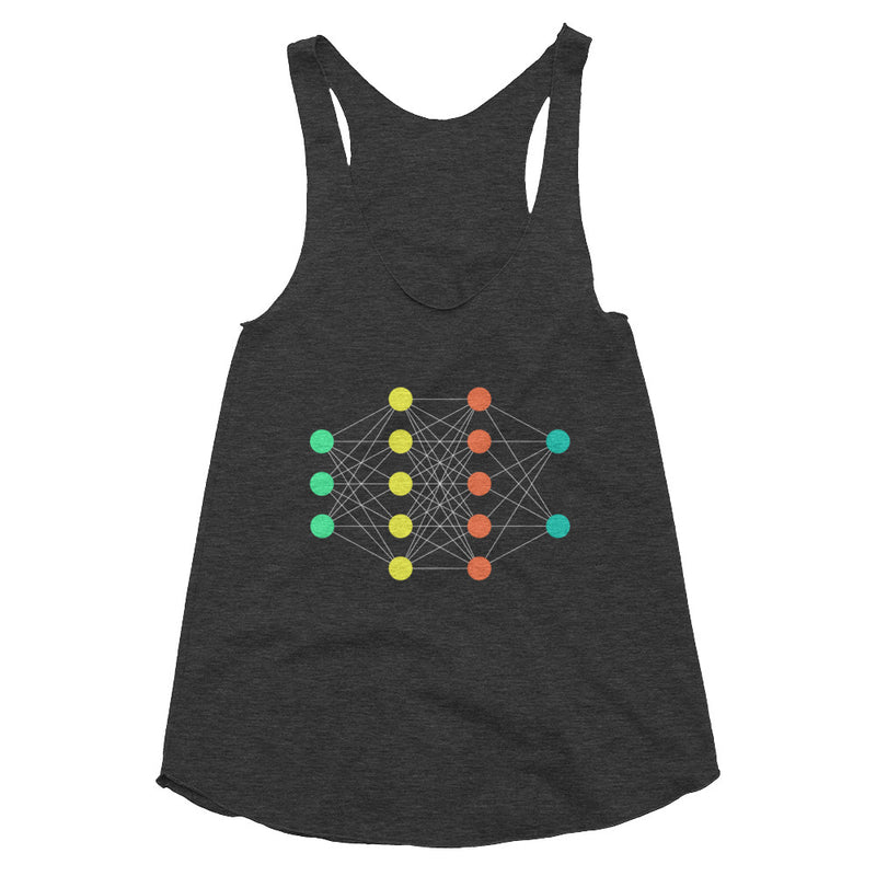 neural network women's tank nerdy shirt data science machine learning AI
